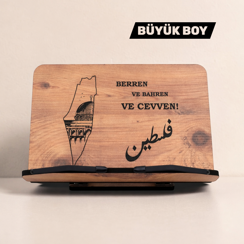 Büyük Boy Filistin Temalı Atlantik Çam Rahle