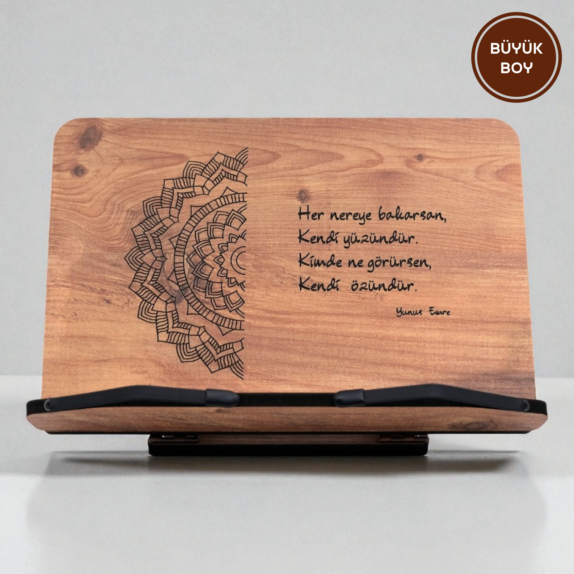 Büyük Boy Kitap Okuma Standı | Rahle - Yunus Emre