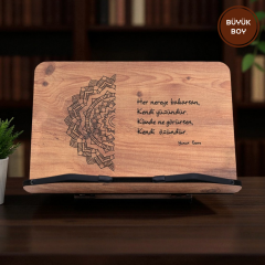 Büyük Boy Kitap Okuma Standı | Rahle - Yunus Emre