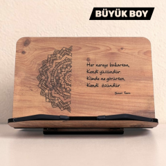 Büyük Boy Kitap Okuma Standı | Ahşap Rahle