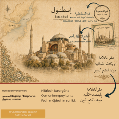 İstanbul Temalı Rahle | Kitap Okuma Standı
