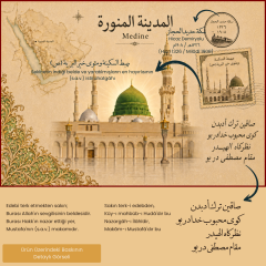 Medine Temalı Rahle | Kitap Okuma Standı